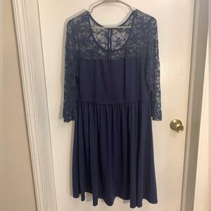 Torrid Navy Blue Lace Dress